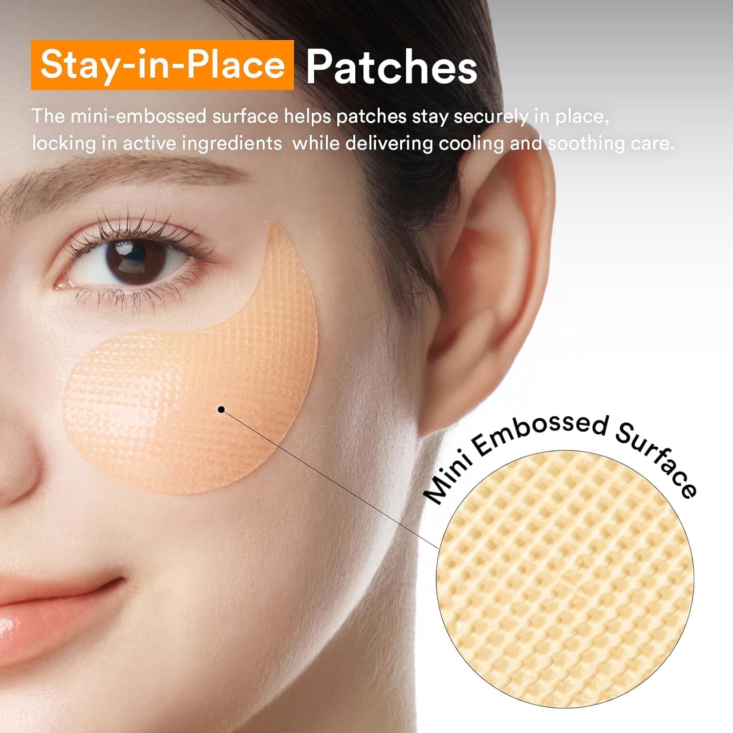 Glutathione Kojic Acid Eye Patches for Radiance Dark Circles & Dark Spots, with Tone-Up Jelly, 60 Count, Korean Skin Care