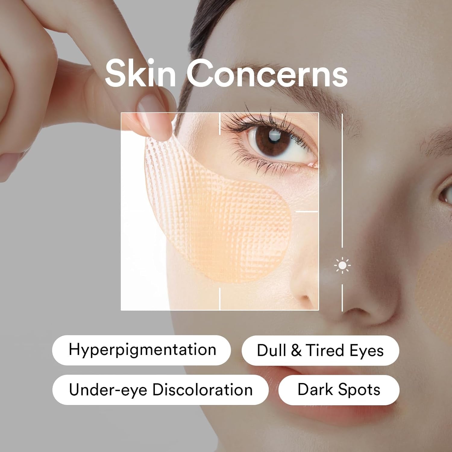 Glutathione Kojic Acid Eye Patches for Radiance Dark Circles & Dark Spots, with Tone-Up Jelly, 60 Count, Korean Skin Care