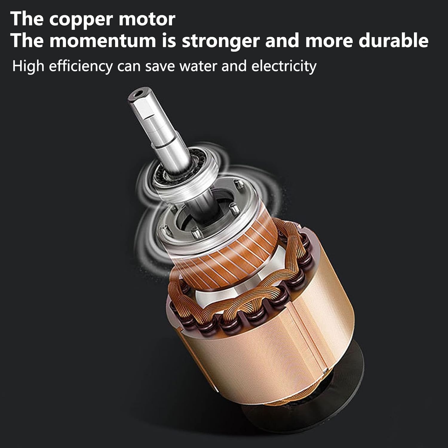 Cordless Pressure Washer, 24V Portable Power Washer with Copper Motor (Black)